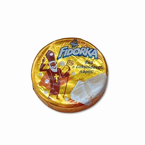 Fidorka - Bílá s čokoládovou náplní, 30g